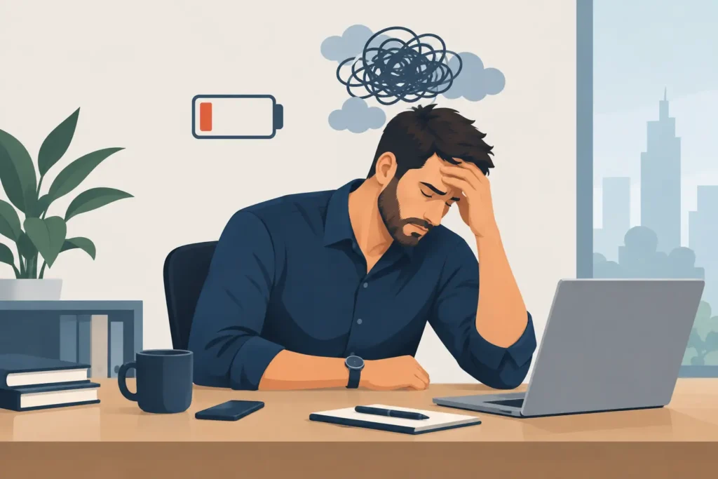 Signs of Emotional Burnout in Driven Men